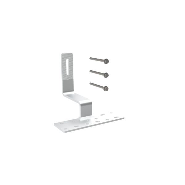 Silver Solar Roof Hooks Anodized Aluminum 6005-T5 Easy Installation Long Term