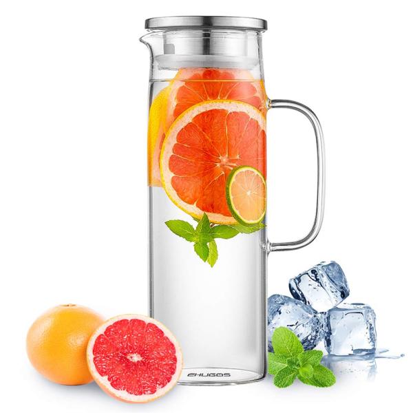 Household Juice Zapper with Thickened High Borosilicate Glass and Stainless Steel Lid