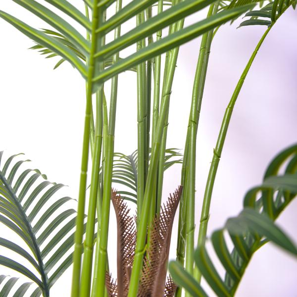 6FT Artificial Areca Palm Tree-Lifelike Palm Plant,Faux Tropical Areca Floor Plant Tall Faux Silk Large Artificial Plants for Indoor Home Living Room Corner Decor