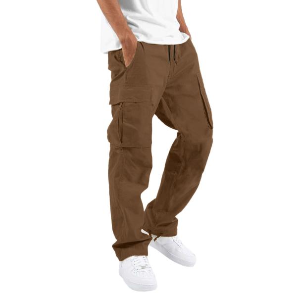 Others Wash Pure Cotton Men's Cargo Kurta Formal Pants for Tactical Hiking by XMAMLON