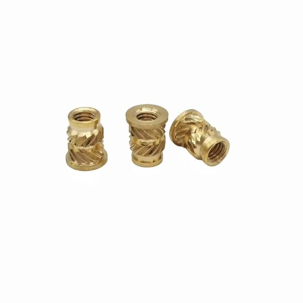 Double Twill Copper Nut Copper Insert Copper Flower Mother Hot Melt Injection Nut Copper Insert Nut (Двойной двойной медный орех с медным вставкой)