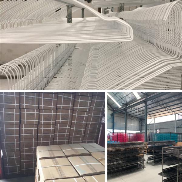 16 Inch Thin Clothes Hangers , 13.5 Gauge Heavy Duty Metal Clothes Hangers