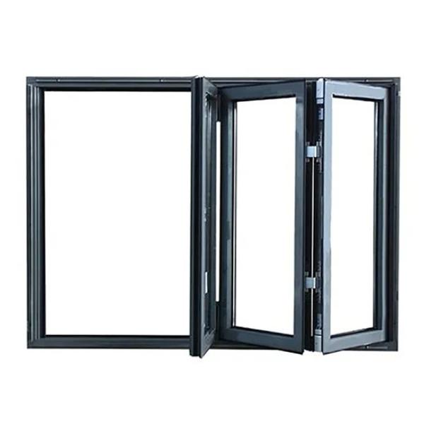 Aluminum Louver Curtain Type Folding Windows With Heat Insulation Coefficient ≤2.1