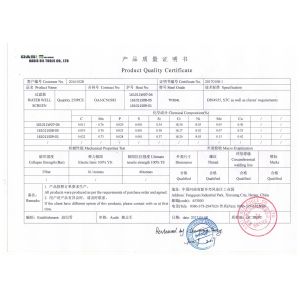 Oasis Oil Tools Co., Ltd（Oasis Well Screen Co.,LTD） Certifications