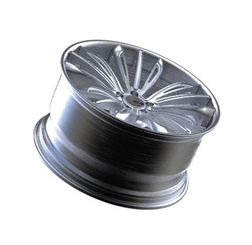 ET45 17 Inch Multi Spoke Alloy Wheels Brushed Silver For Audi VW