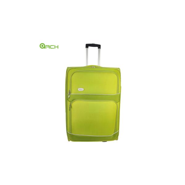 1680D Two Pockets Lightweight Cabin Luggage Case Smooth Wheels