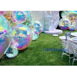 80CM Свадебная вечеринка Сцена декорация ПВХ надувный пляжный шар Реклама надувный зеркальный шар