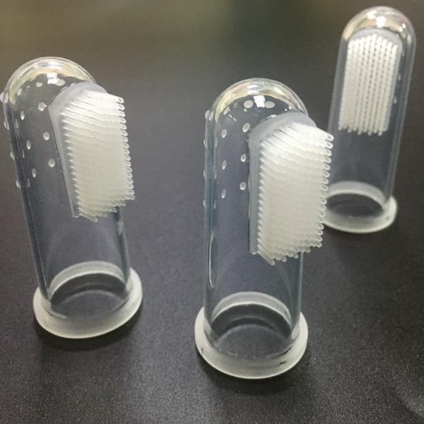 Manufacturers creative special good extra soft gum baby dog rubber silicone finger bristle toothbrush for pet