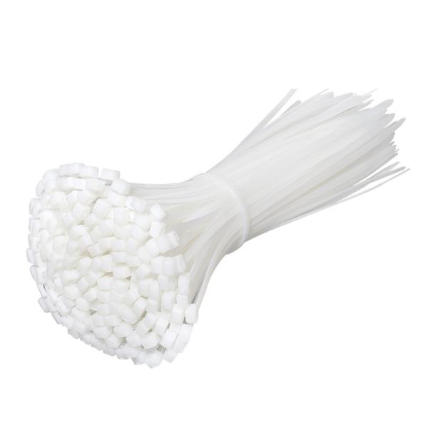 Plastic 4*150mm 104kpa Self Locking Nylon Cable Zip Ties White Black