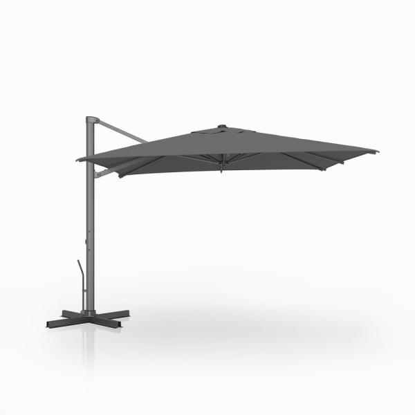 AJUNION 10ft Aluminum Luxury Patio Umbrella Auto Tilt Waterproof Parasol for Outdoor