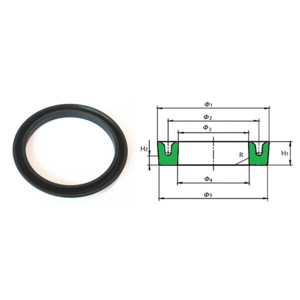EPDM NBR Silicone Rubber Piston Seal for Multi-Gau Polyurethane Hydraulic Oil Seal Kit