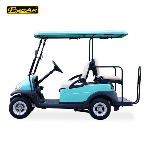 Front / Rear 4 Seats Electric Golf Carts , Battery Powered Electric Caddy Carts