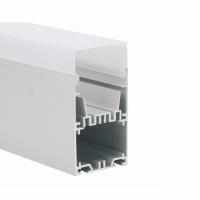 Pendant Anodized Led aluminum Profile with PC diffuser for Driver in