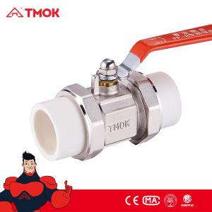 Red Handle Forged Ppr Double Union Ball Valves For Water Gas Oil