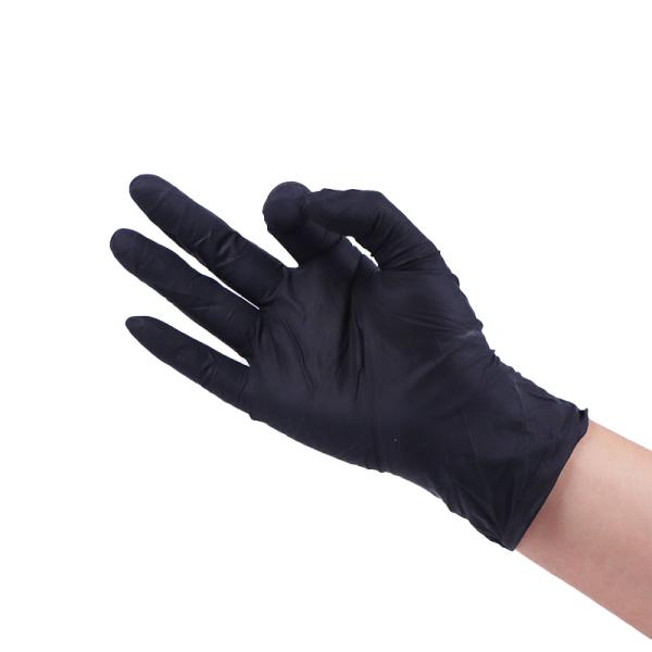 Guantes desechables de nitrilo negro – Sin polvo | Sin látex | Uso doméstico