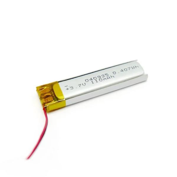 3.7V 80mAh IEC62133 CB KC Approved Small Lithium Polymer Battery for Portable Devices