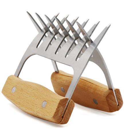 Le défibreur de viande en métal griffe des fourchettes de viande d'acier