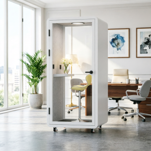 Soundproof Office Pod with Built-in Ventilation System and Noise Reduction up to 50 Decibels - Customizable Business Booth