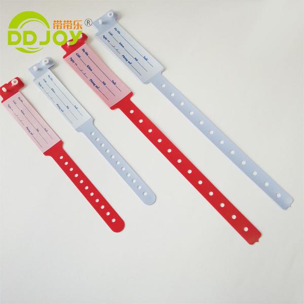 Cartoon Pattern Waterproof Disposable Medical Plastic Wristband for Hospital Patients