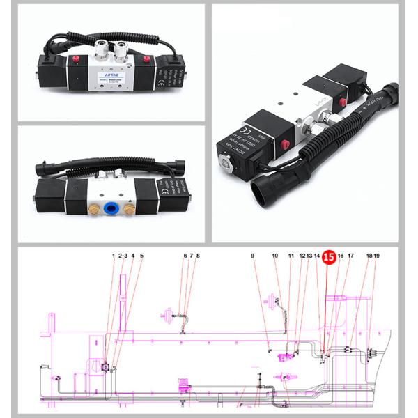 ISO 60128948 5 клапан соленоида B994V22008KCS017B положения пути 2 пневматический