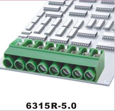 5001 PA66 Brase Plug Terminal Block Connector IP65