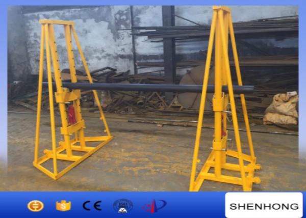 Adjustable Foot Brake Hydraulic Cable Drum Jacks stand 5 Ton - 10 Ton Capacity