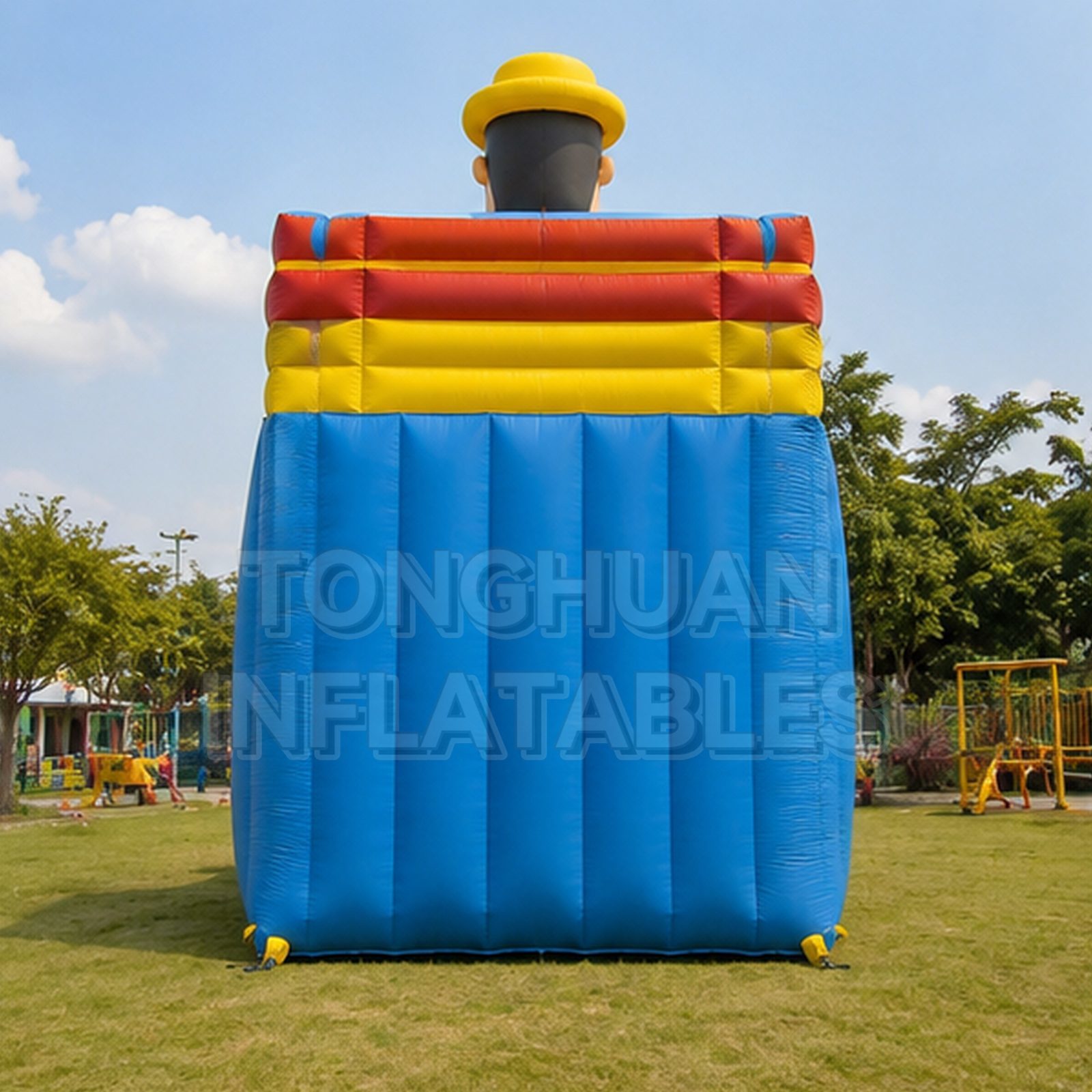 Custom Puppet Theme Inflatable Double Lane Slide for Commercial Rental and Family Entertainment