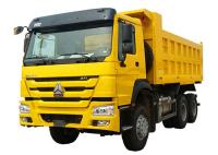 Caminhão basculante amarelo 375Hp 25 Ton Dump de 2022mm Sinotruk Howo 6x4