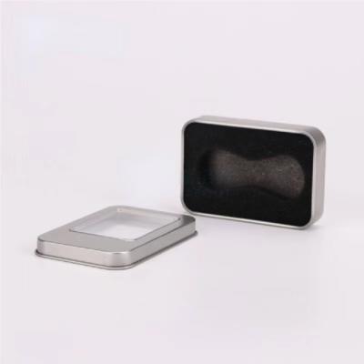 50g 100g 200g Saffron Tin Box Spice Food Grade Rectangular Embossing Lid