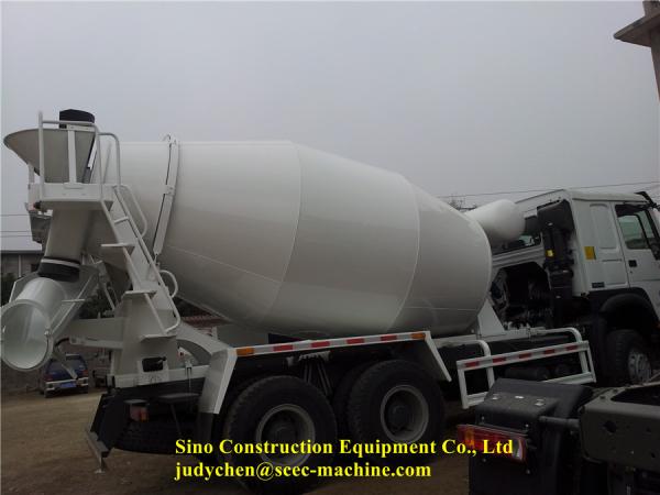 Self Mixing Concrete Truck 14cbm Transit Mixer Vehicle 371hp Wear Resistant