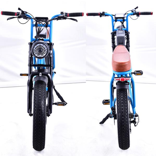Digital Ebike Hub Motors Bicycle Electric Fat Tire Bike 7speed MTB E-bike Retro Electric Cycle 48V 500W 4.0 Inch Tire E Bike