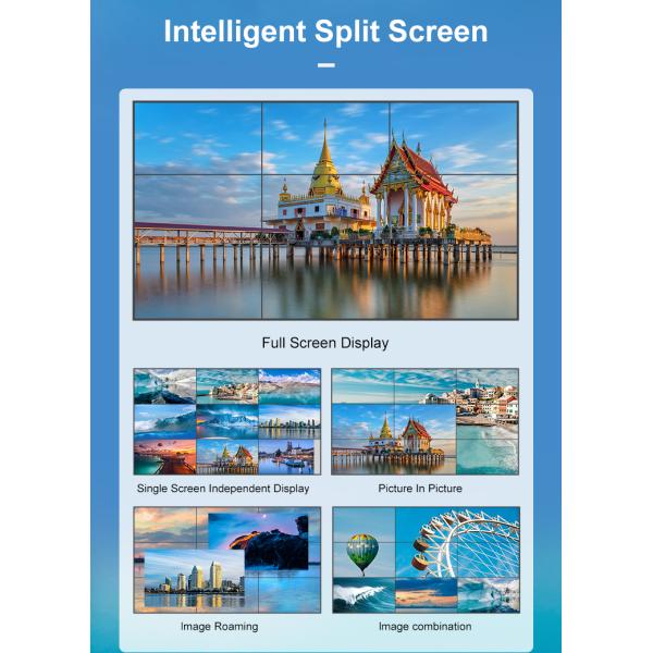 Крытая стена видео ЛКД узкого шатона стены 2К 4К ХД 2кс3 3кс3 Синьяге цифров видео-