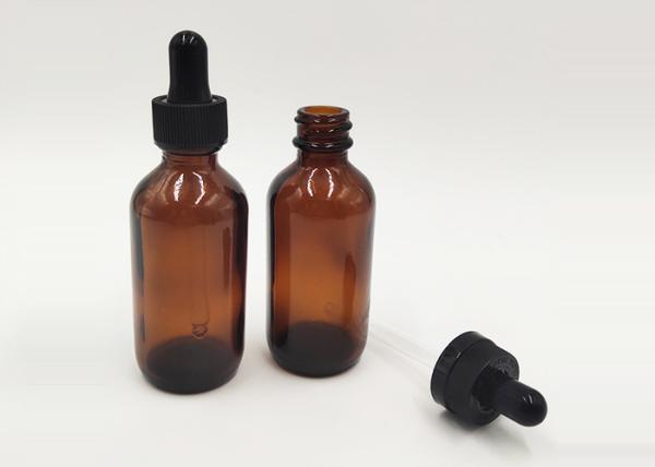 50ml Dropper Amber Glass Cosmetic Bottles Portable For Perfume Packaging