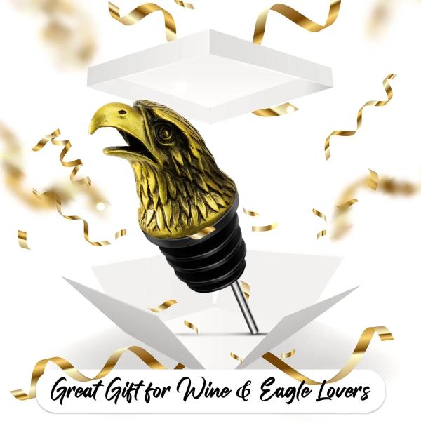 Zinc de aleación de acero inoxidable botella para animales Aguila cabeza de vino