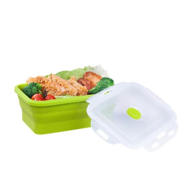 FDA aprovou Mini Silicone Collapsible Lunch Box portátil