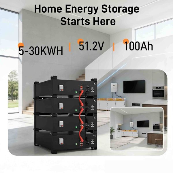 48V 100Ah Stackable Rack-mounted Lithium-ion Battery with Intelligent BMS for Industrial Energy Storage