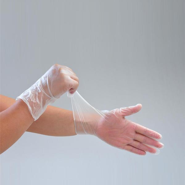Transparent Vinyl Safety 4.7 Gram 12 Inch Disposable PVC Gloves