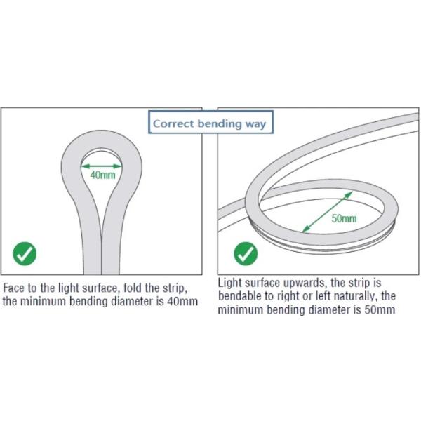 Гибкая трубка 12×12mm силикона СИД для неонового ODM OEM светов СИД