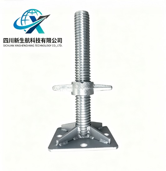 Durable Galvanized Q235 Adjustable Screw Jack Base High Rigidity With High Load Capacity