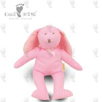 Listra cor-de-rosa Bunny Toy EN71 Toy Huggable Soft Rabbit Toy animal de assento macio Loveable do luxuoso do ODM do OEM de OAINI