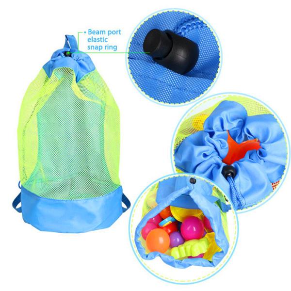 Durable Monofin Backpack Toys Balls Storage Bags Thick Nylon Mesh Construction