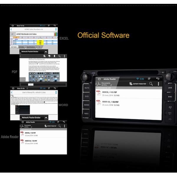 Ouchuangbo Android 4.2 Auto DVD GPS Player for Toyota Echo /Hiace /4runner Navi Multimedia System OCB-8819B