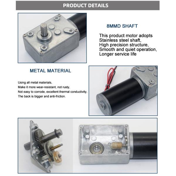 Подгонянное уменьшение Dc мотора планетарной шестерни червя 12v 24v микро-