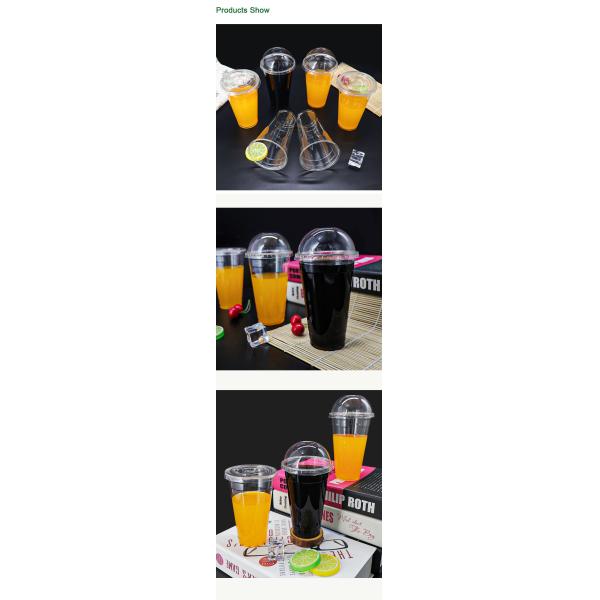 8OZ 12oz 16oz 20oz 24oz Bubble Tea Boba Beverage Coffee Clear PLA Cup