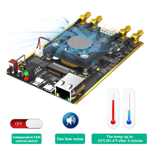 NGFF(M.2) Module 4G/5G à USB 3.0 Adaptateur avec port RJ45, contrôleur Realtek RTL8125BG