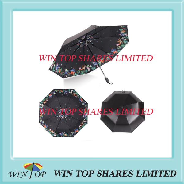 Super UVB resistance black adhesive parasol from umbrella manufacturer