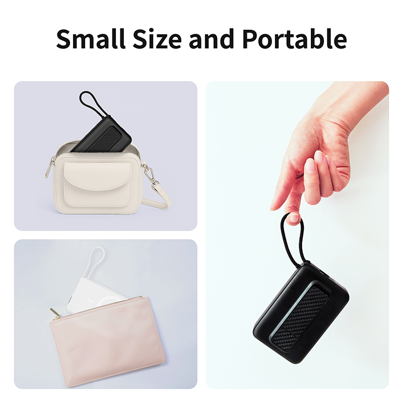 Magnetic Wireless 10000mAh Power Bank with Foldable Kickstand and LED Display Providing Safe Fast Charging for Smartphones