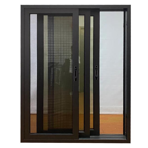 Black Modern Sealant Vertical Aluminium Windows Aluminium And Glazing Double Glaze