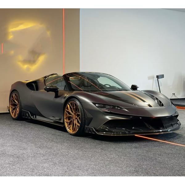 Ferrari SF90 Carbon Fiber Body SF90 KY PP Plastic Diffuser Spoiler Side Skirt Body Kit