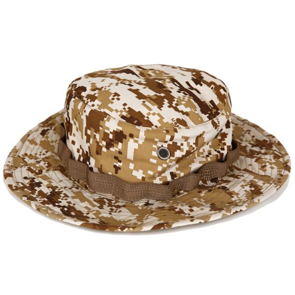 Eco Friendly Outdoor Fisherman Hat 7cm Brim Camouflage Military Boonie Hats